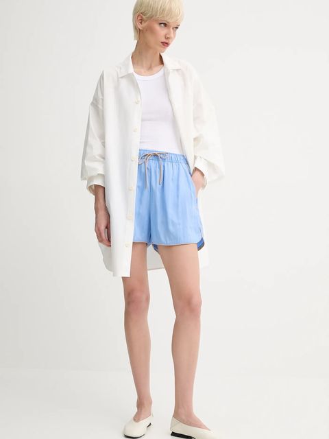 MUNTHE szorty z domieszką lnu UPPI - zdjęcie produktu nr 2