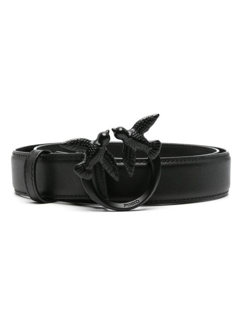 PINKO Love Berry leather belt - Black - zdjęcie produktu nr 1