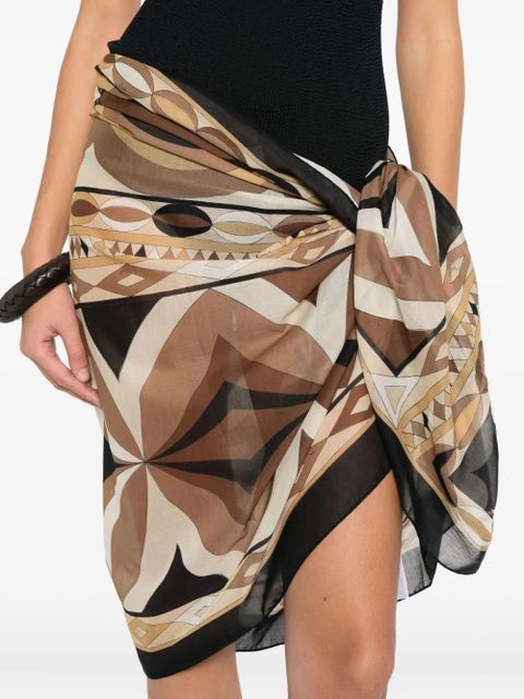 PUCCI geometric-pattern pareo - 027