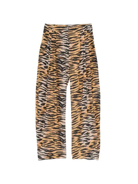 PINKO tiger-print trousers - Neutrals - zdjęcie produktu nr 1