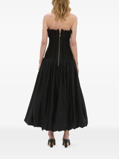 Aje Ivy ruffled strapless midi dress - Black