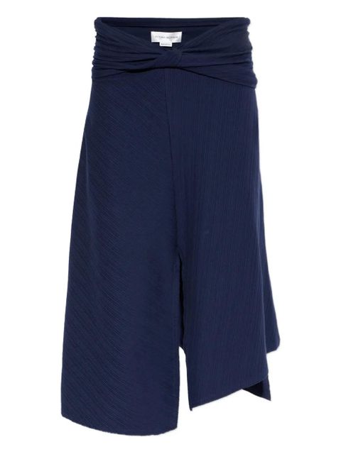 Victoria Beckham front-split midi skirt - Blue - zdjęcie produktu nr 1