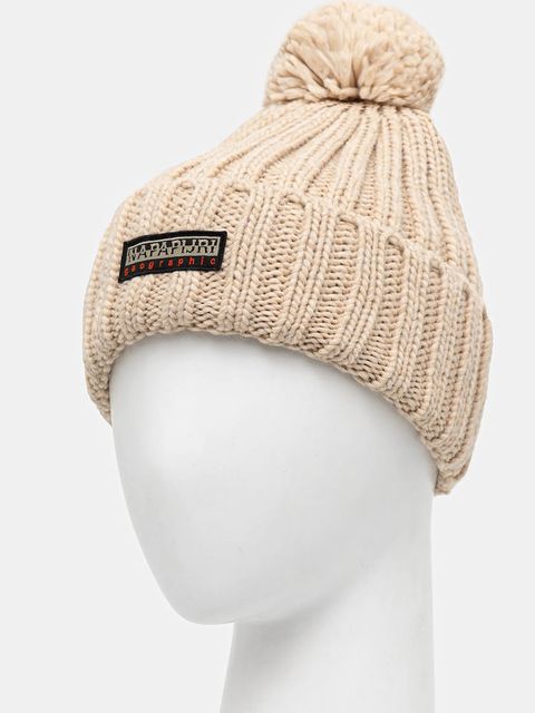 Napapijri czapka z wełną Fea 2 kolor beżowy NP0A4GKAN1J1 - zdjęcie produktu nr 2