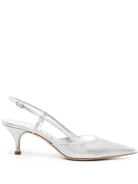Casadei Scarlet Diadema 65mm slingback pumps - Silver - zdjęcie produktu nr 1