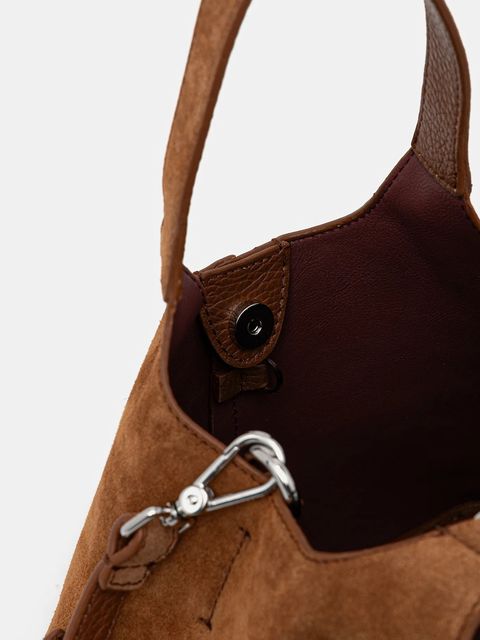 Coccinelle torebka zamszowa kolor brązowy E1.THE.58.01.01