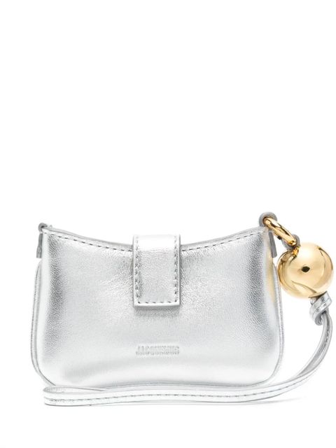 Jacquemus Le Porte Bisou leather wallet - Silver - zdjęcie produktu nr 1