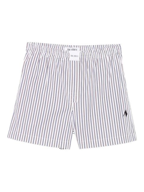 The Attico striped cotton shorts - White - zdjęcie produktu nr 1