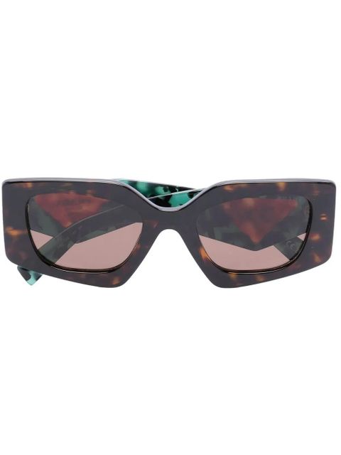Prada Eyewear Temple tortoiseshell-effect sunglasses - Brown - zdjęcie produktu nr 1