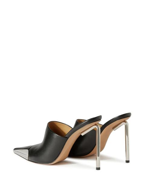 Off-White Allen Frame leather mules - Black