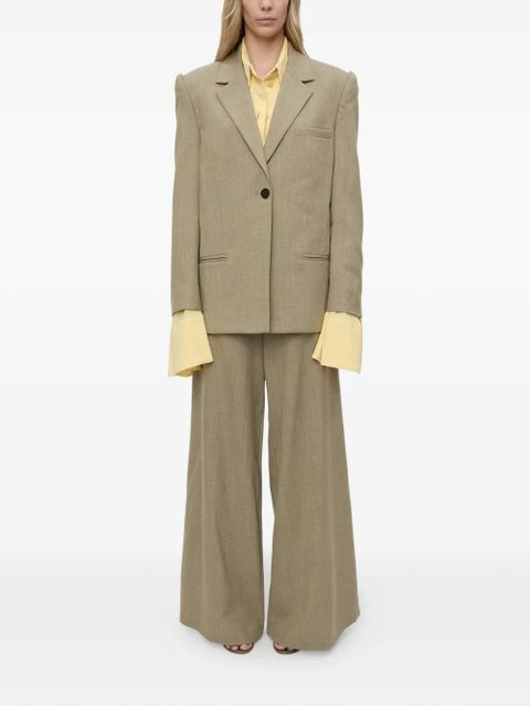 Christopher Esber Deconstruct long-sleeve polo shirt - Yellow - zdjęcie produktu nr 2