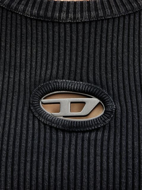 Diesel sweter bawełniany M-ANCHOR-A damski kolor czarny lekki A14810.0AKBQ