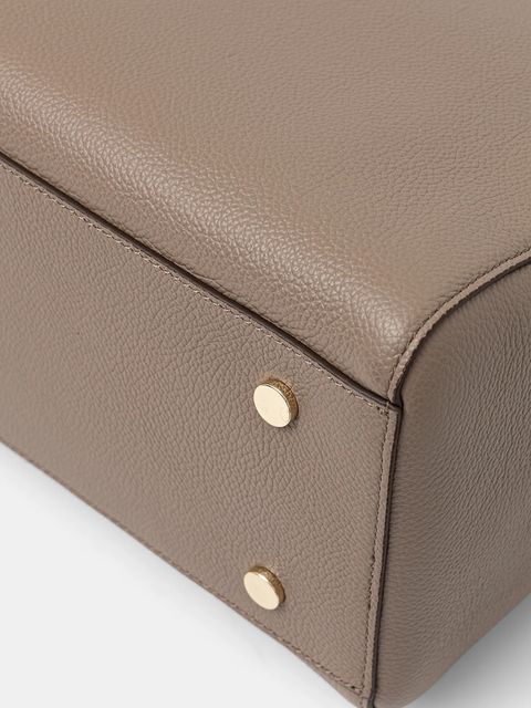 BOSS torebka skórzana kolor brązowy 50547714