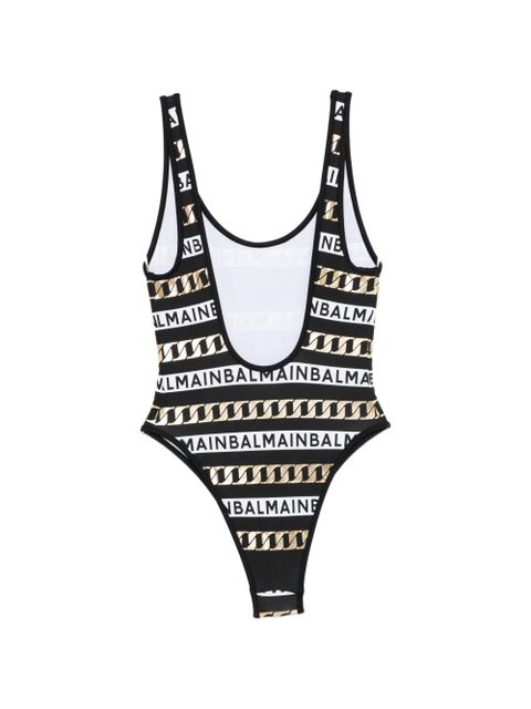 Balmain logo-print swimsuit - Black - zdjęcie produktu nr 2