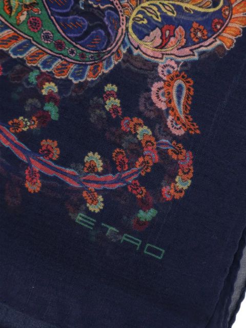 ETRO paisley-print scarf - Blue