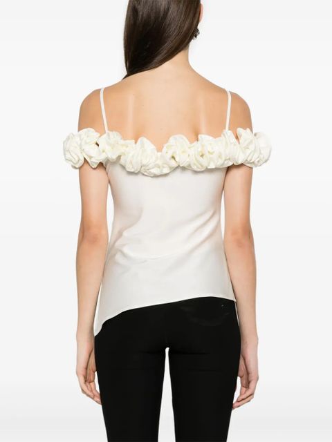 Coperni ruffled top - White
