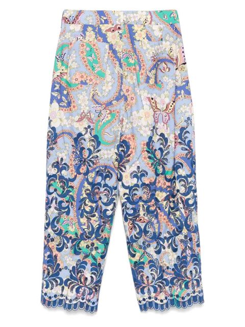 ETRO floral-print trousers - Blue - zdjęcie produktu nr 2