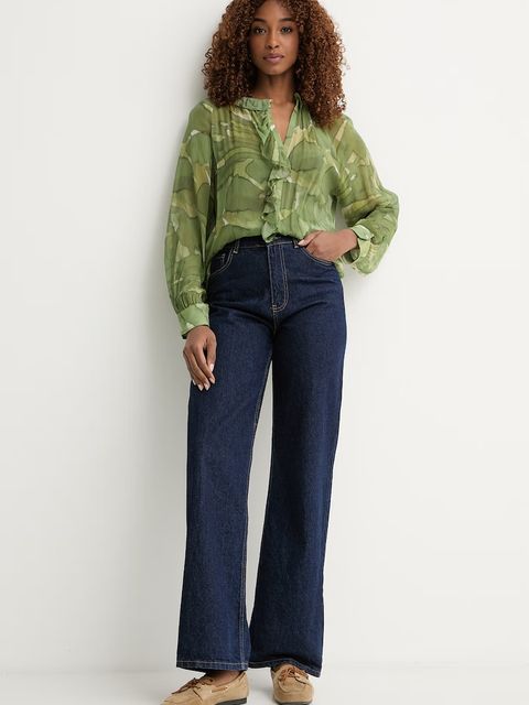 Pedro del Hierro bluzka z falbanką damska z wiskozy - zdjęcie produktu nr 1