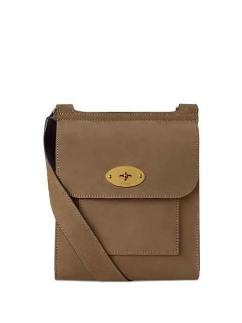 Mulberry small Antony suede flap cross body bag - Brown - zdjęcie produktu nr 1