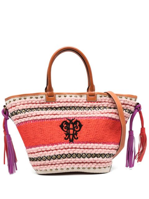 PUCCI embroidered logo striped tote bag - zdjęcie produktu nr 1