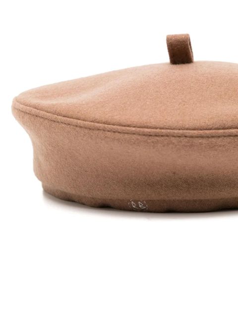 Ruslan Baginskiy stitched-logo beret - Brown - zdjęcie produktu nr 2