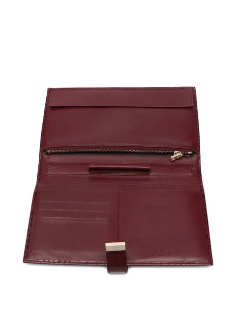 TOM FORD croc-embossed wallet - Red