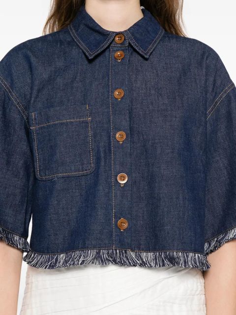 ZIMMERMANN Rhiannon denim shirt - Blue