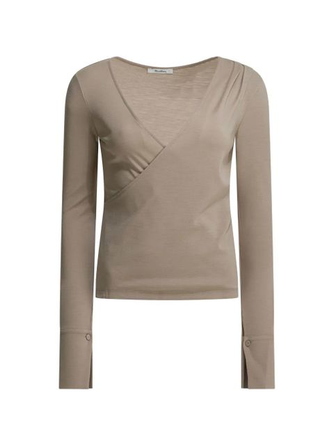 Max Mara V-neck wrap sweater - Neutrals - zdjęcie produktu nr 1