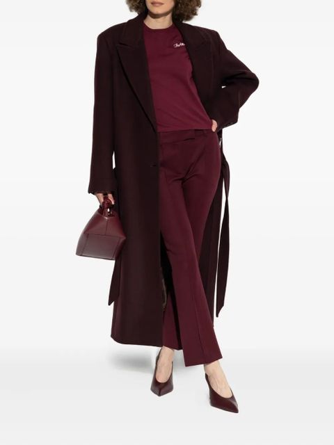 The Attico belted wool coat - Red - zdjęcie produktu nr 2