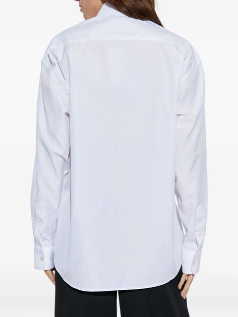 Marni embroidered-detail cotton shirt - White