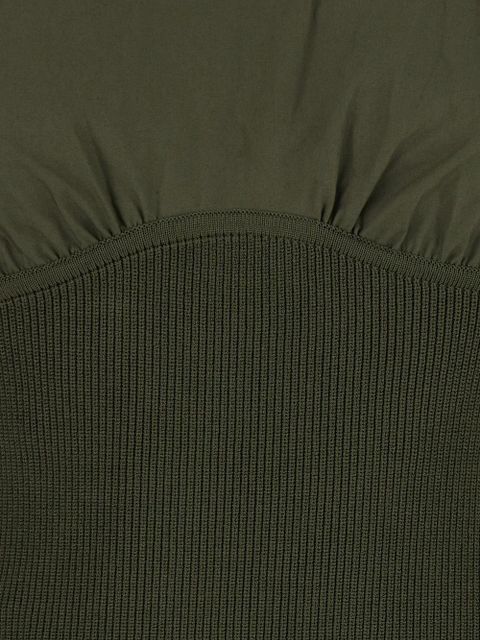 Simkhai Wrenna shirred maxi dress - Green