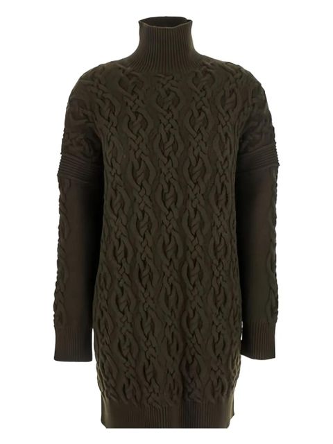 Max Mara cable knit roll-neck dress - Green - zdjęcie produktu nr 1