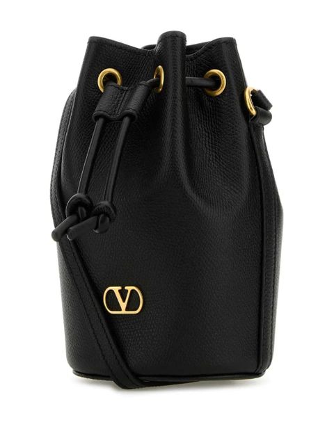 Valentino Garavani leather bucket bag - Black