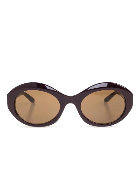 Balenciaga Eyewear oval-frame sunglasses - Brown - zdjęcie produktu nr 1