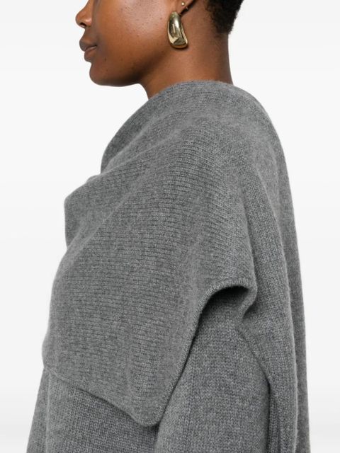 Simkhai scarf-detail sweater - Grey