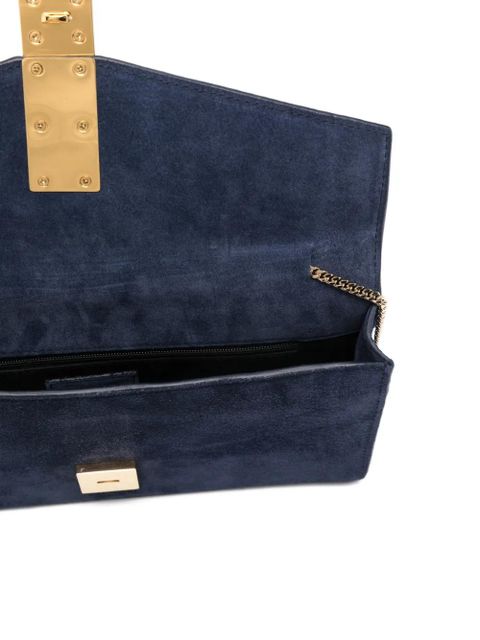 DeMellier Vancouver suede clutch bag - Blue
