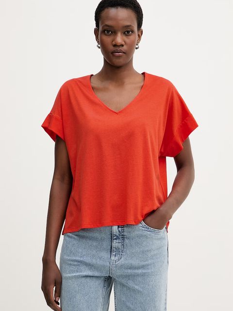 United Colors of Benetton T-shirt damski z bawełną - zdjęcie produktu nr 2