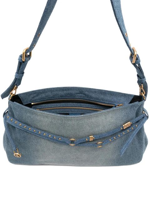 PINKO studded-strap shoulder bag - Blue