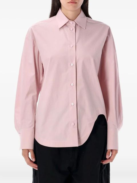 The Attico curved-hem button-up shirt - Pink - zdjęcie produktu nr 1