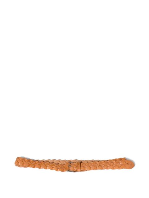 Miu Miu woven leather belt - Brown - zdjęcie produktu nr 1