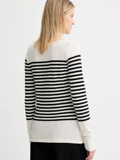 Marc O'Polo longsleeve bawełniany kolor beżowy 506219652597 - zdjęcie produktu nr 2