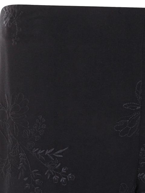 TWINSET floral-DETAIL trousers - Blue