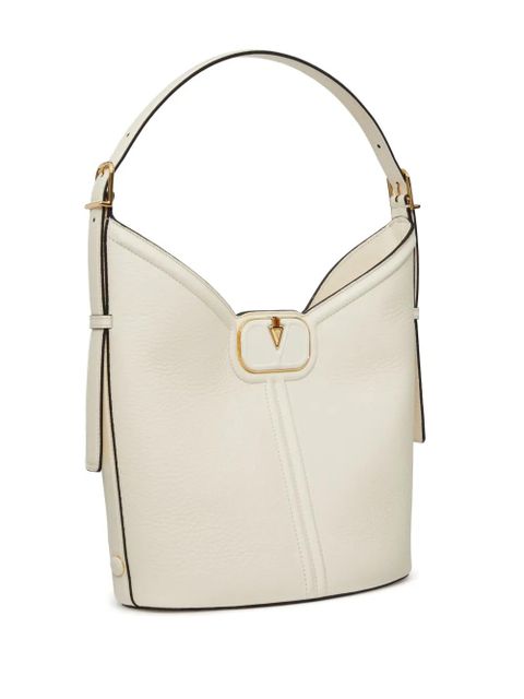 Valentino Garavani VLogo leather shoulder bag - Neutrals