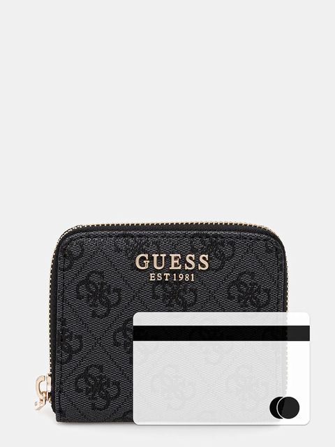Guess portfel LAUREL damski kolor szary SWSG74 59137