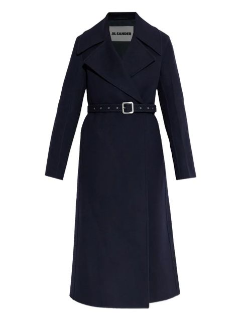 Jil Sander belted coat - Blue - zdjęcie produktu nr 1