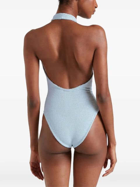 Hunza G Adriana beaded swimsuit - Blue