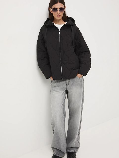 Medicine kurtka damska kolor czarny przejściowa oversize - zdjęcie produktu nr 1