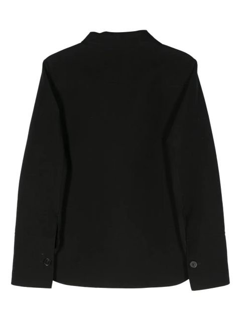 Jil Sander point-collar cotton shirt jacket - Black - zdjęcie produktu nr 2