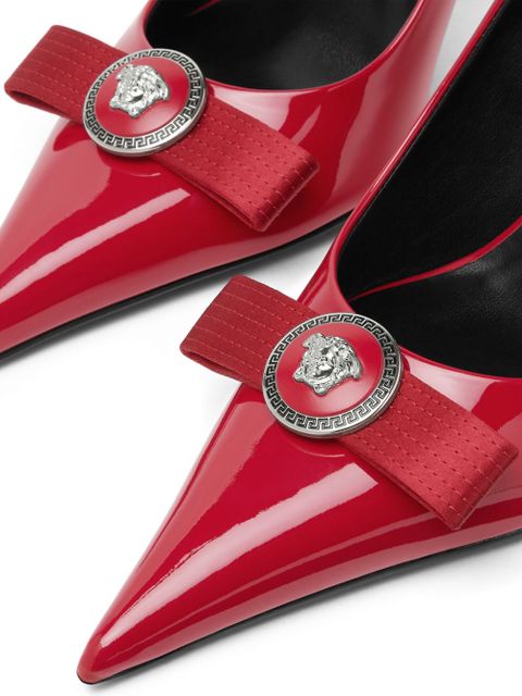 Versace 85mm Gianni Ribbon pumps - Red