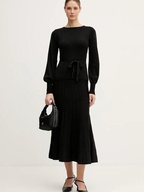 United Colors of Benetton sweter damski kolor czarny lekki 1EZSD10EY - zdjęcie produktu nr 2