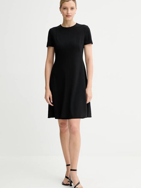 Calvin Klein sukienka kolor czarny mini rozkloszowana LV044C064G